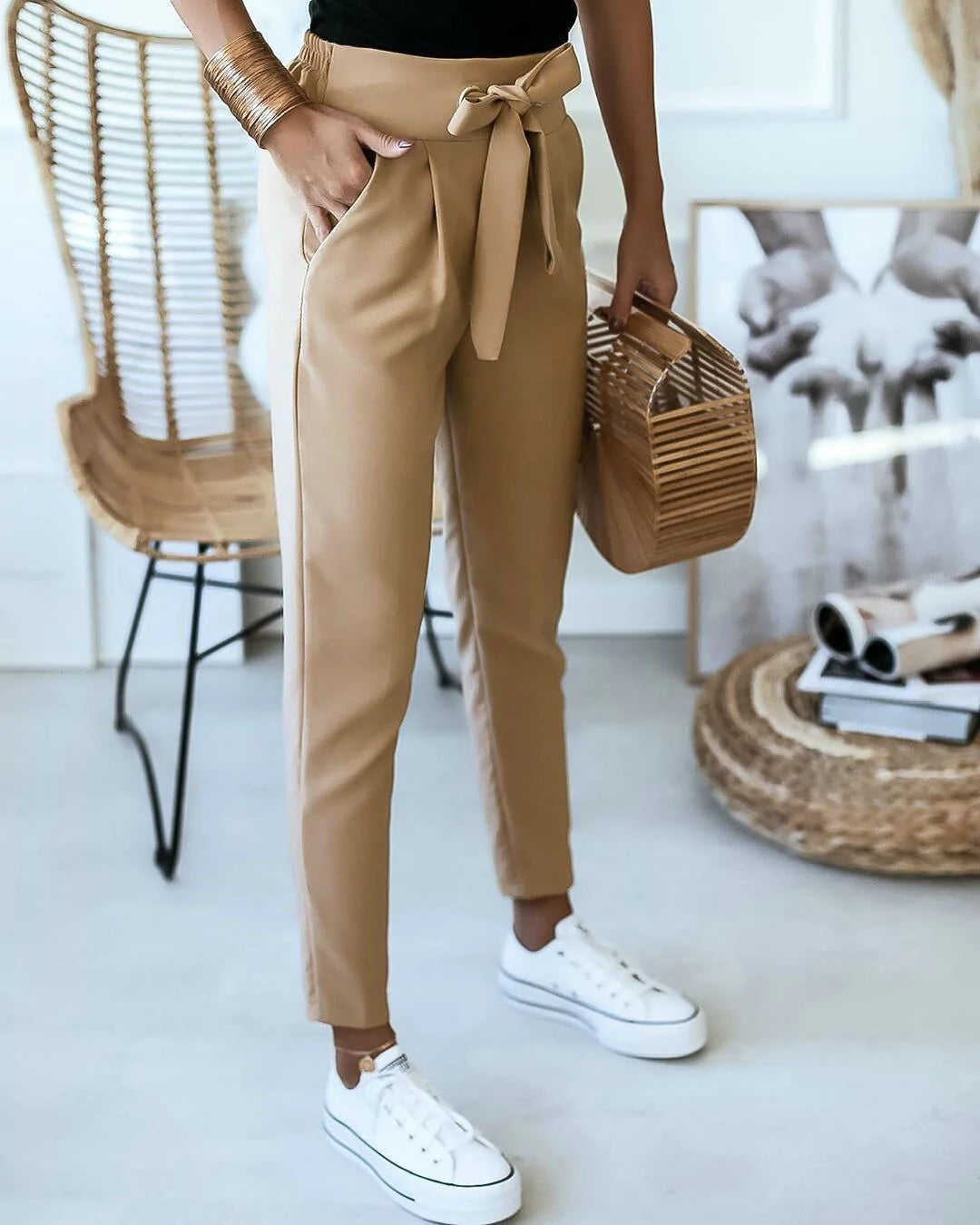 ANGELIEN - CASUAL HIGH WAIST SUMMER TROUSERS