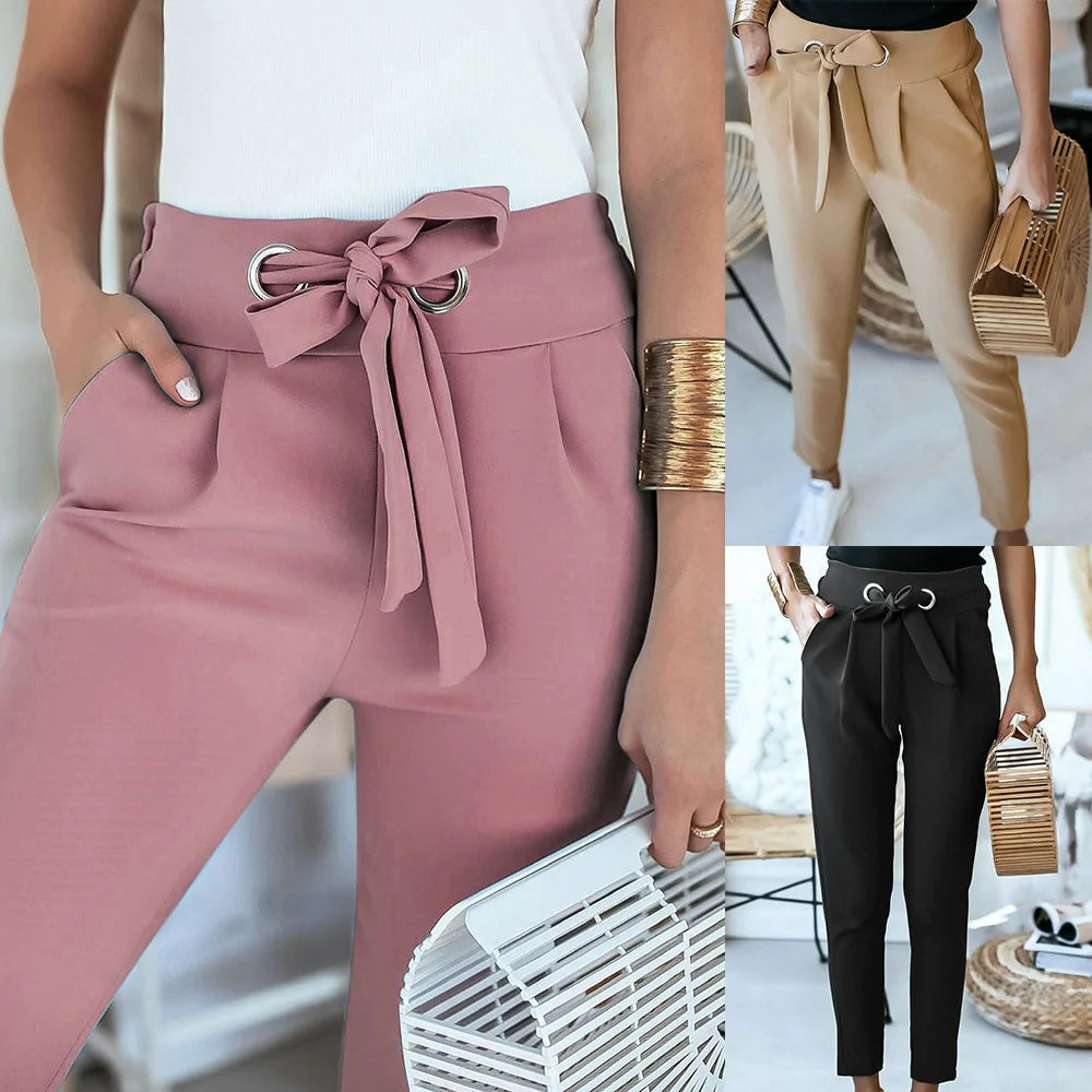 ANGELIEN - CASUAL HIGH WAIST SUMMER TROUSERS