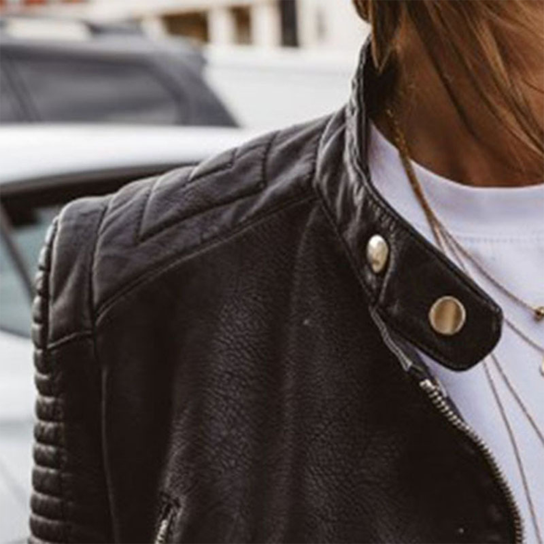 AVALON - Leather Summer Jacket for Women