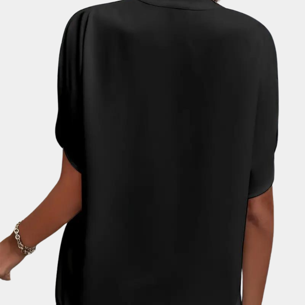 Aiva - Ladies' Summer Blouse with Short Sleeves