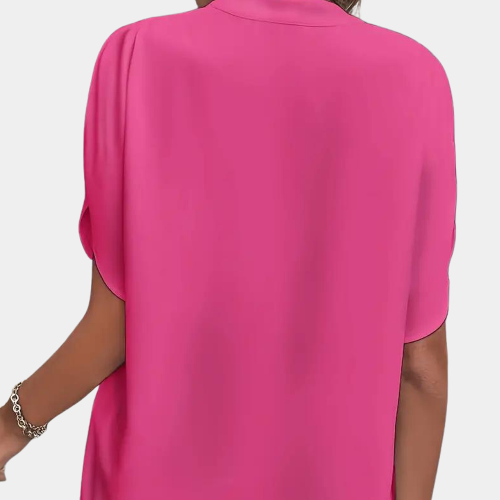 Aiva - Ladies' Summer Blouse with Short Sleeves