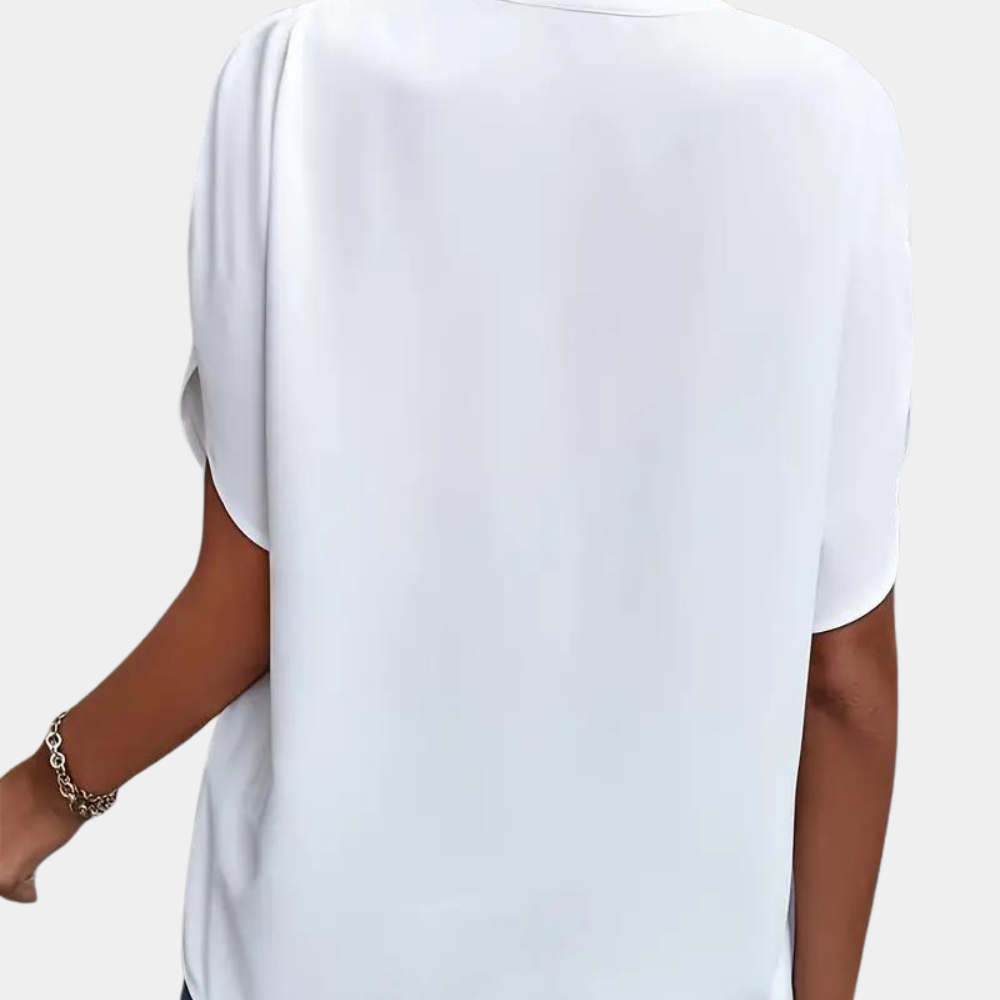 Aiva - Ladies' Summer Blouse with Short Sleeves