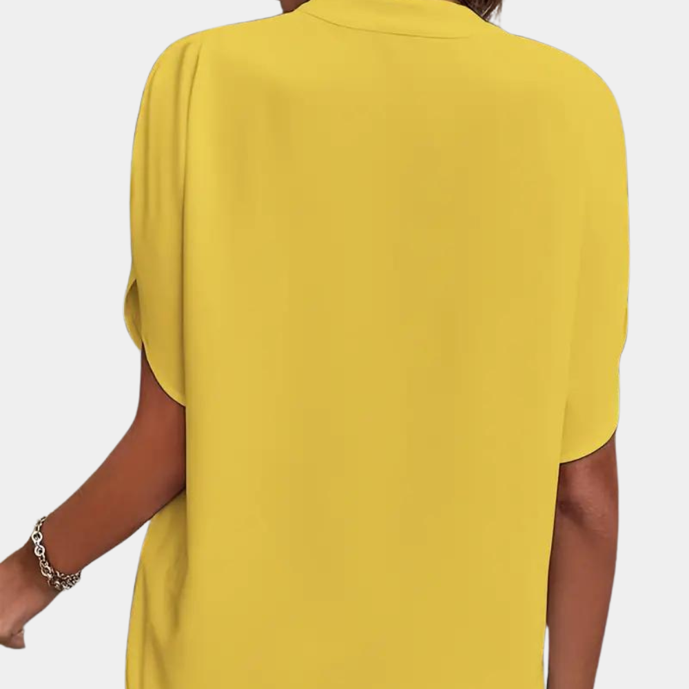 Aiva - Ladies' Summer Blouse with Short Sleeves