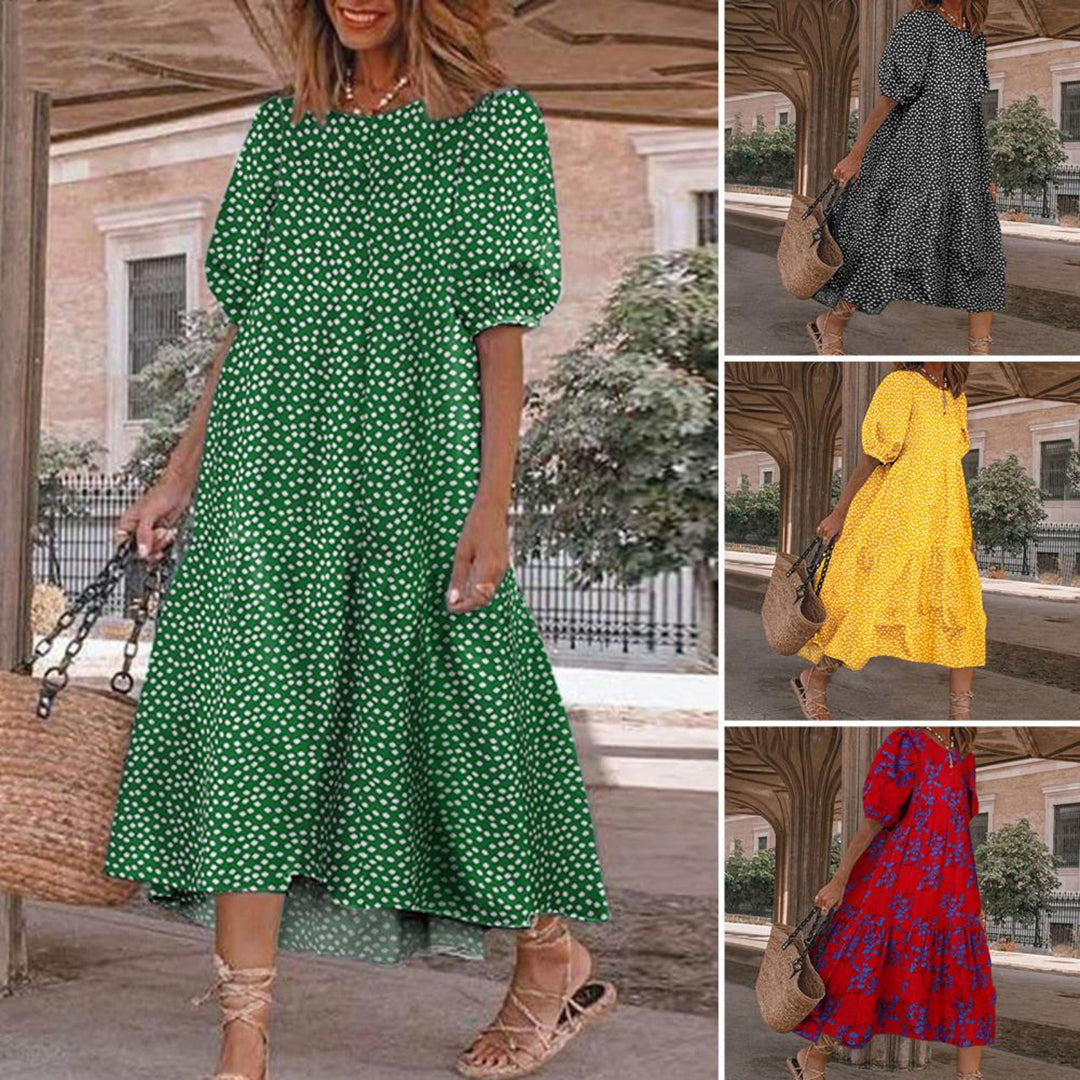 CHOLE - Comfortable casual midi dress for summer