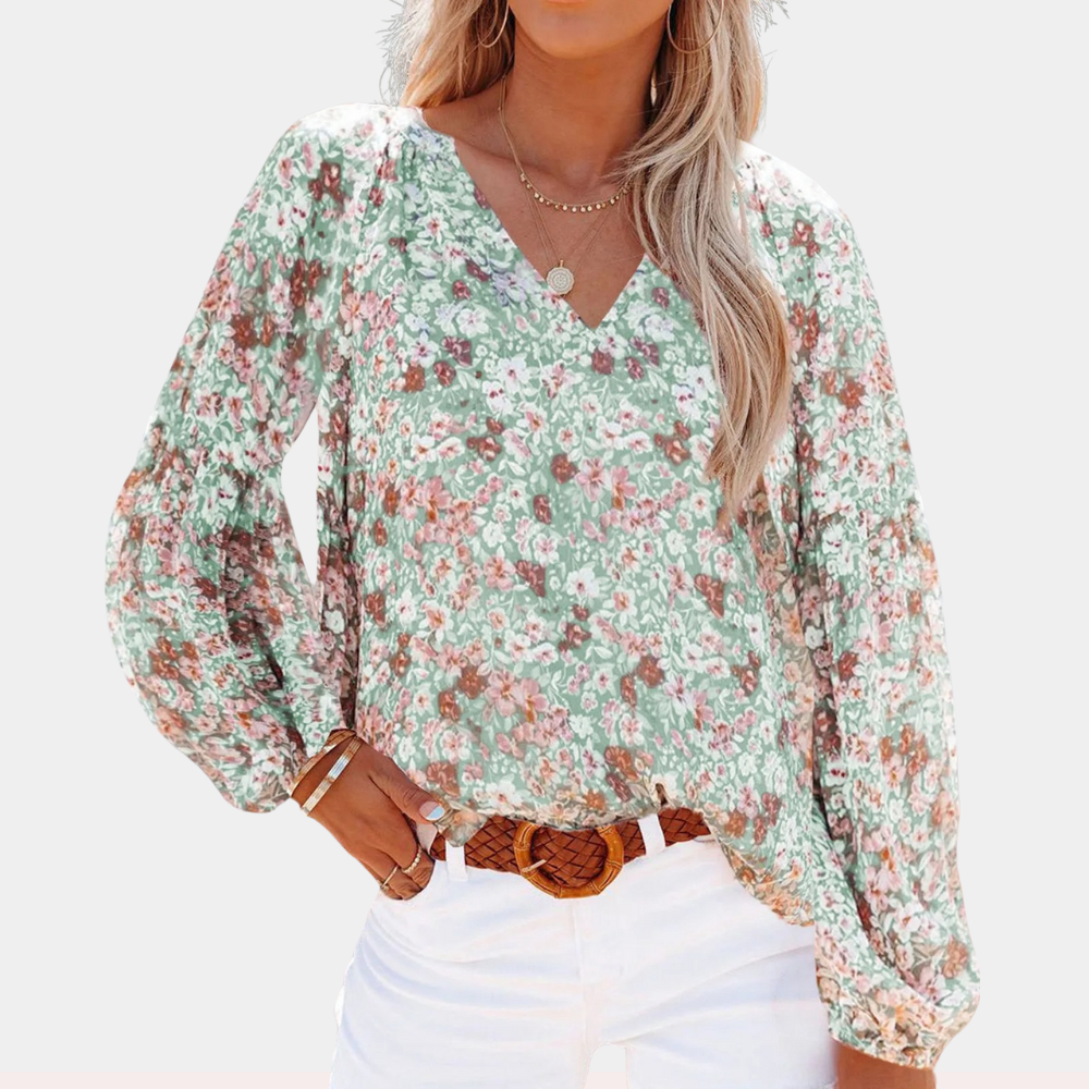 Amya - Ladies' Long Sleeve Blouse - Summer Style