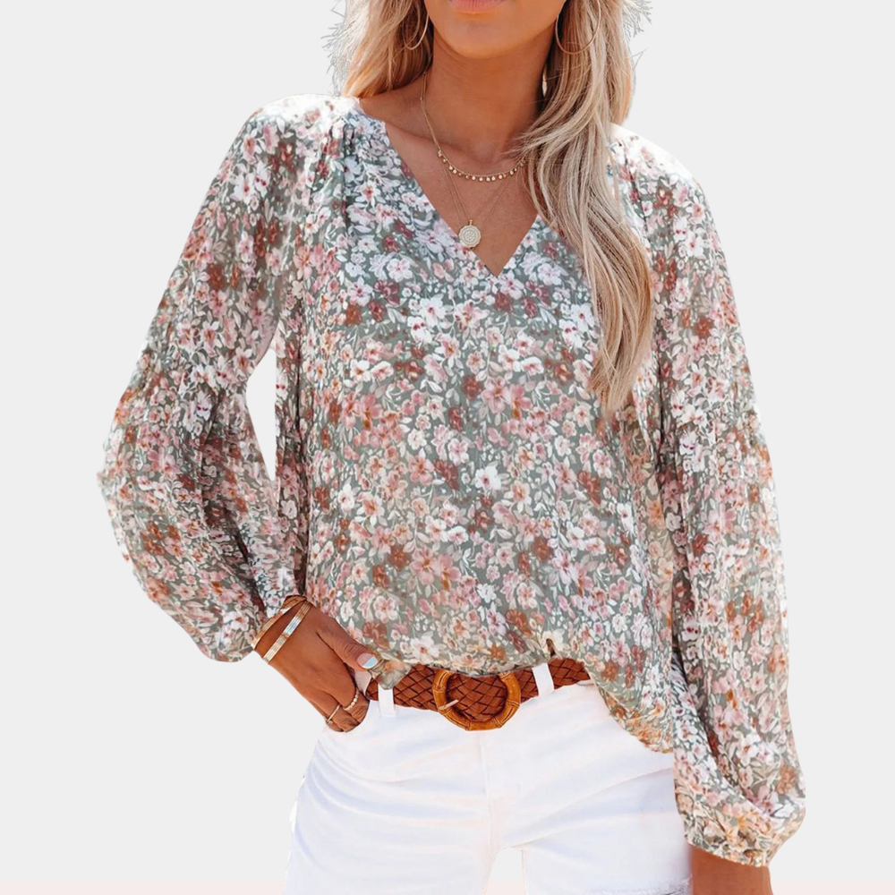 Amya - Ladies' Long Sleeve Blouse - Summer Style