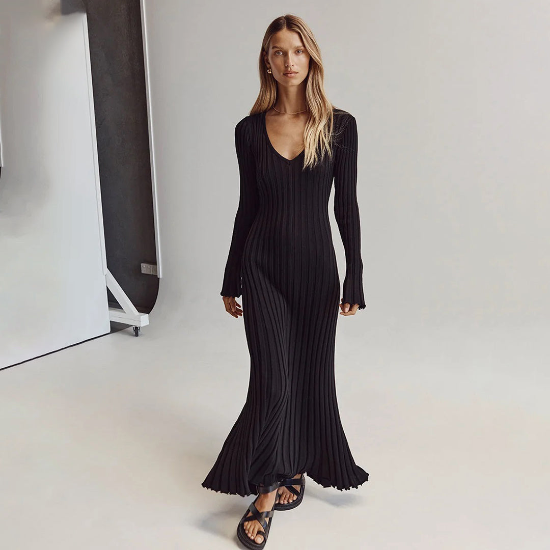 ABIGAIL - Airy knitted maxi summer dress