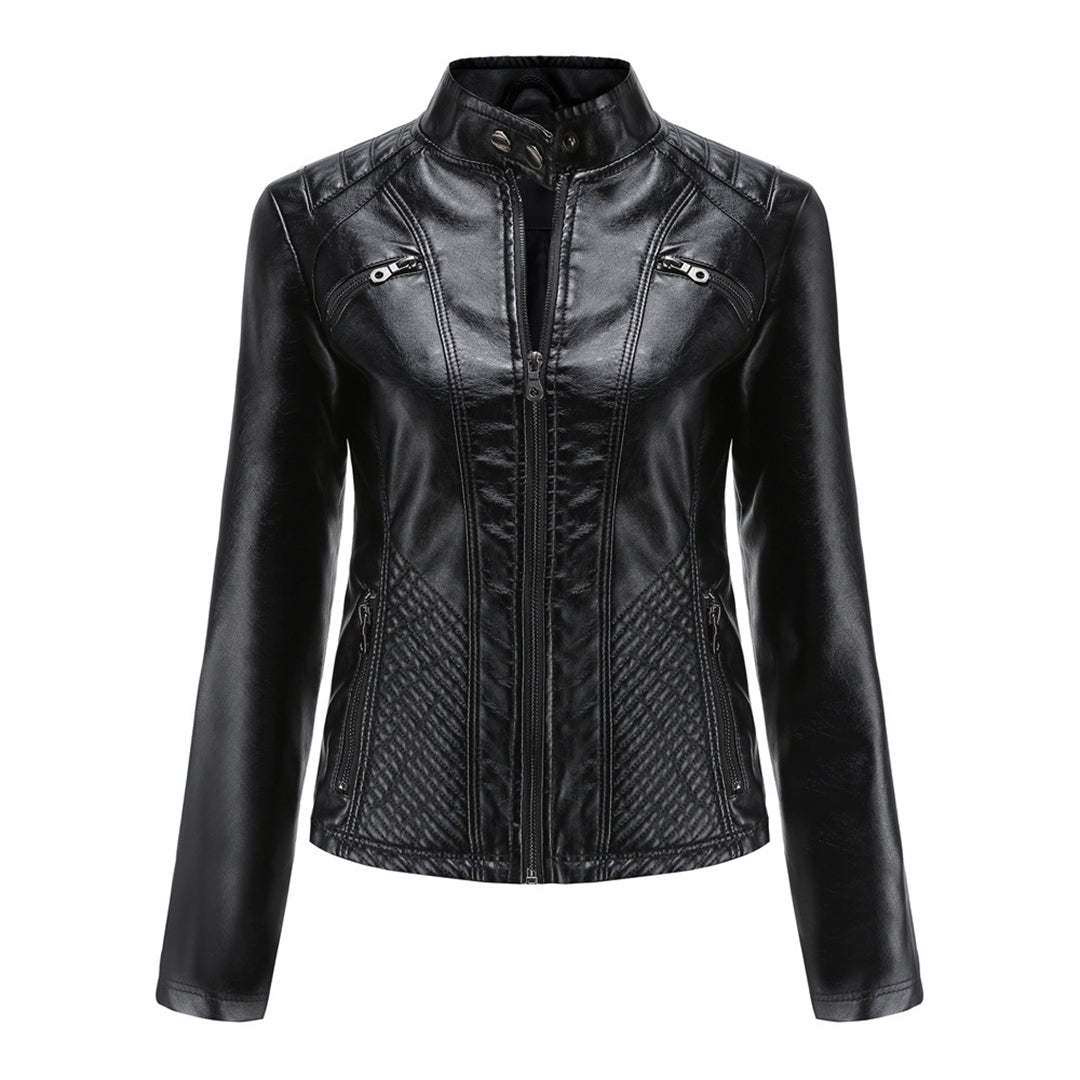 ANDRIJANA - Stylish Leather Summer Jacket