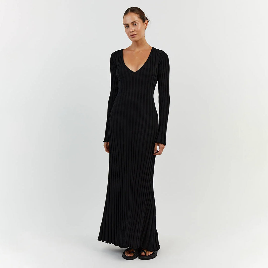 ABIGAIL - Airy knitted maxi summer dress