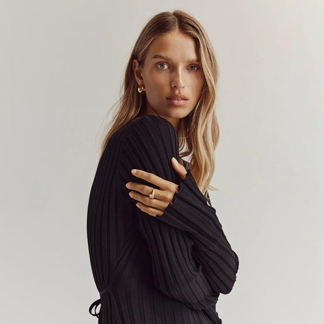 ABIGAIL - Airy knitted maxi summer dress