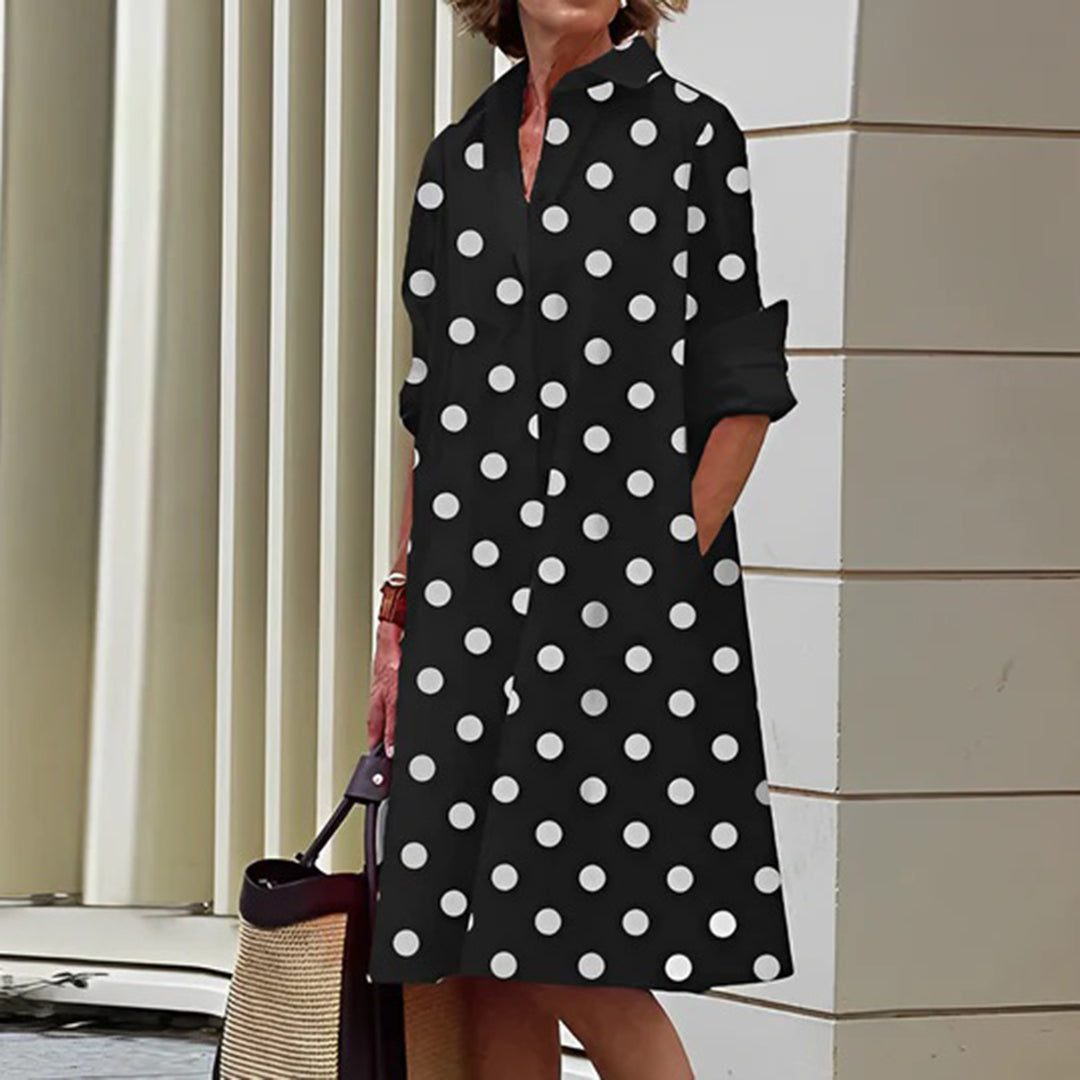 ASHLEY - Fashionable summer dress with long sleeves