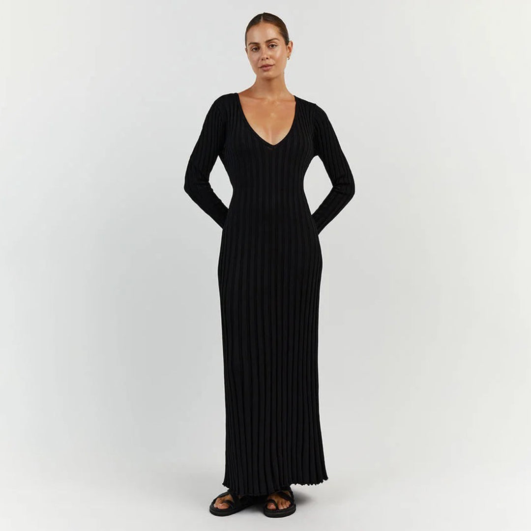 ABIGAIL - Airy knitted maxi summer dress