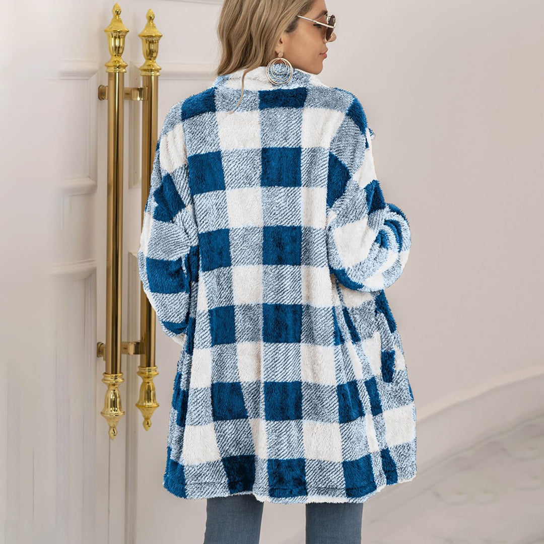 VIALI - Comfortable Checked Summer Jacket