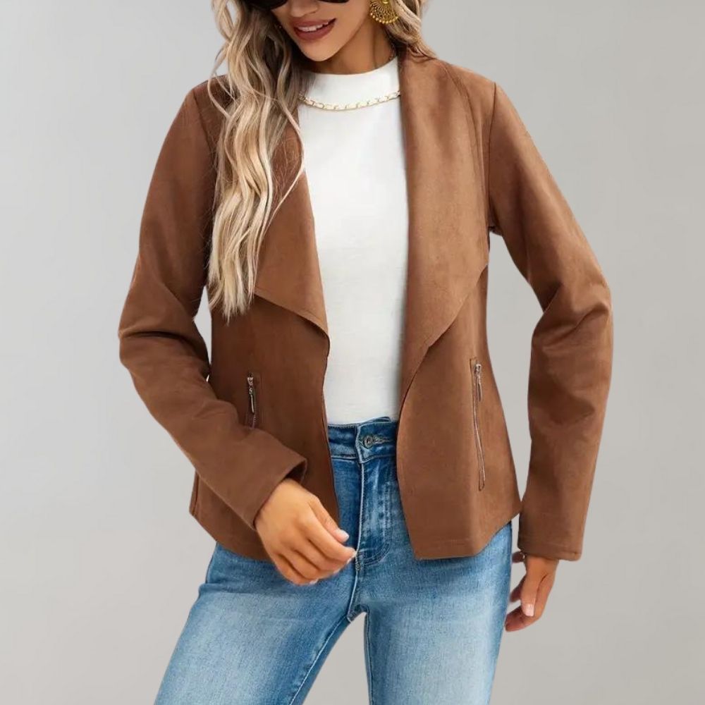 Maiuc - Stylish Suede Women's Jacket for Summer