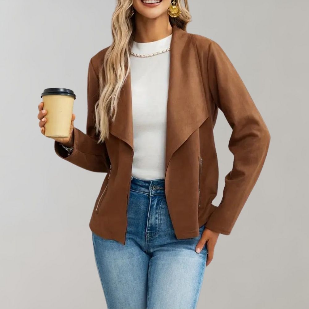 Maiuc - Stylish Suede Women's Jacket for Summer
