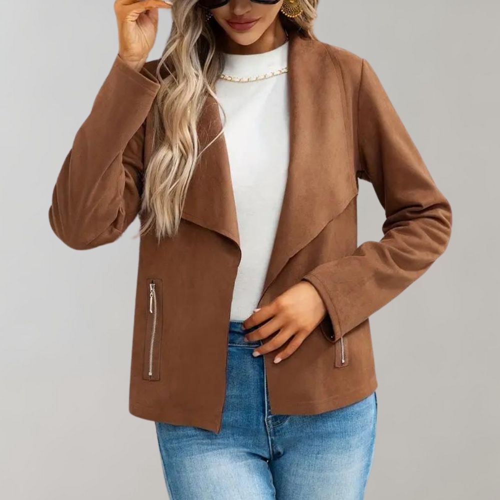 Maiuc - Stylish Suede Women's Jacket for Summer