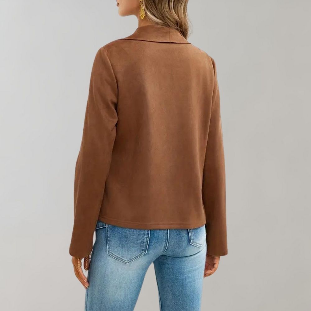 Maiuc - Stylish Suede Women's Jacket for Summer
