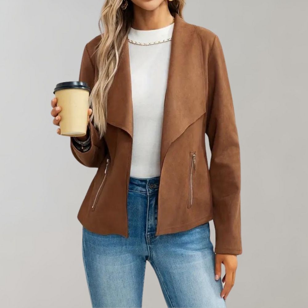 Maiuc - Stylish Suede Women's Jacket for Summer
