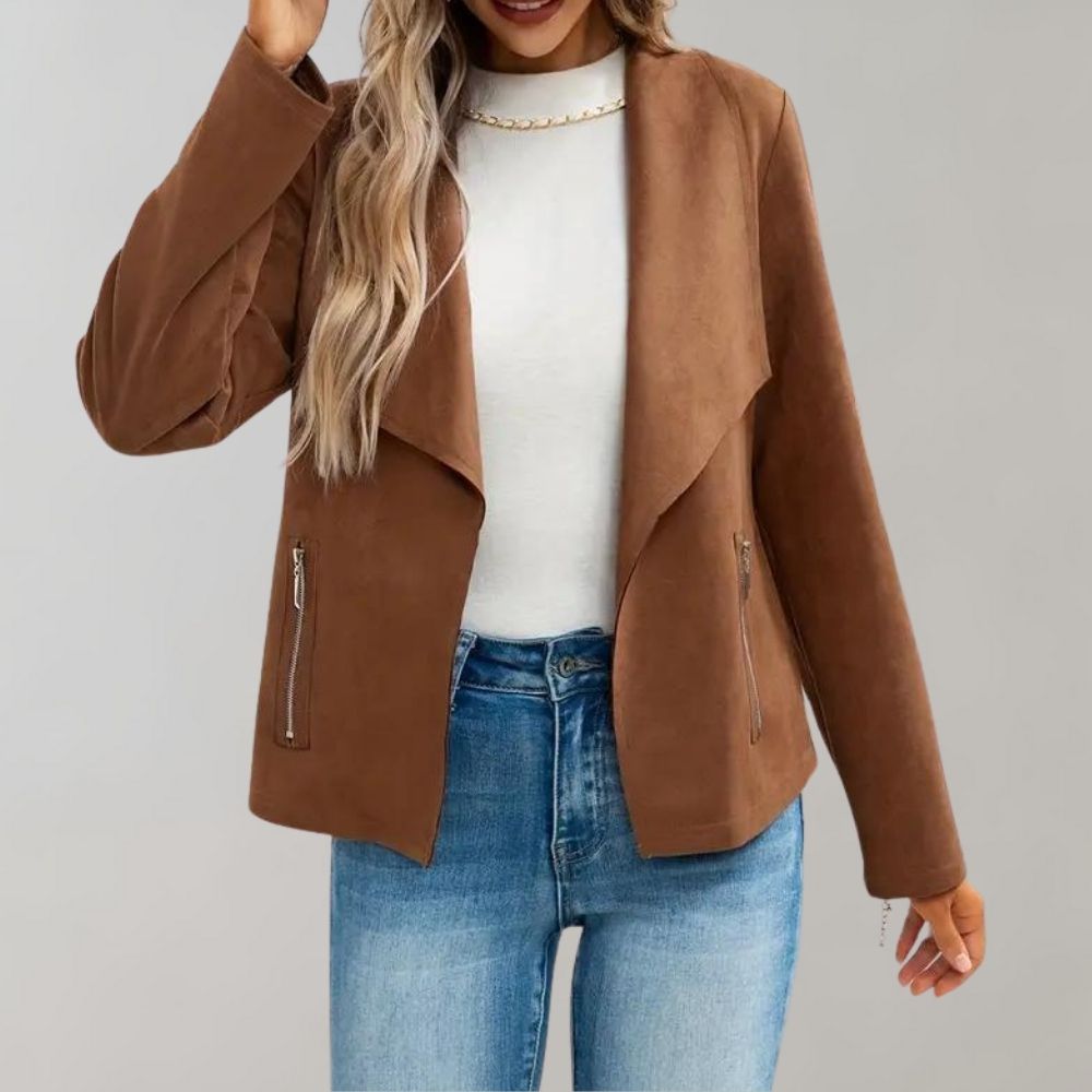 Maiuc - Stylish Suede Women's Jacket for Summer