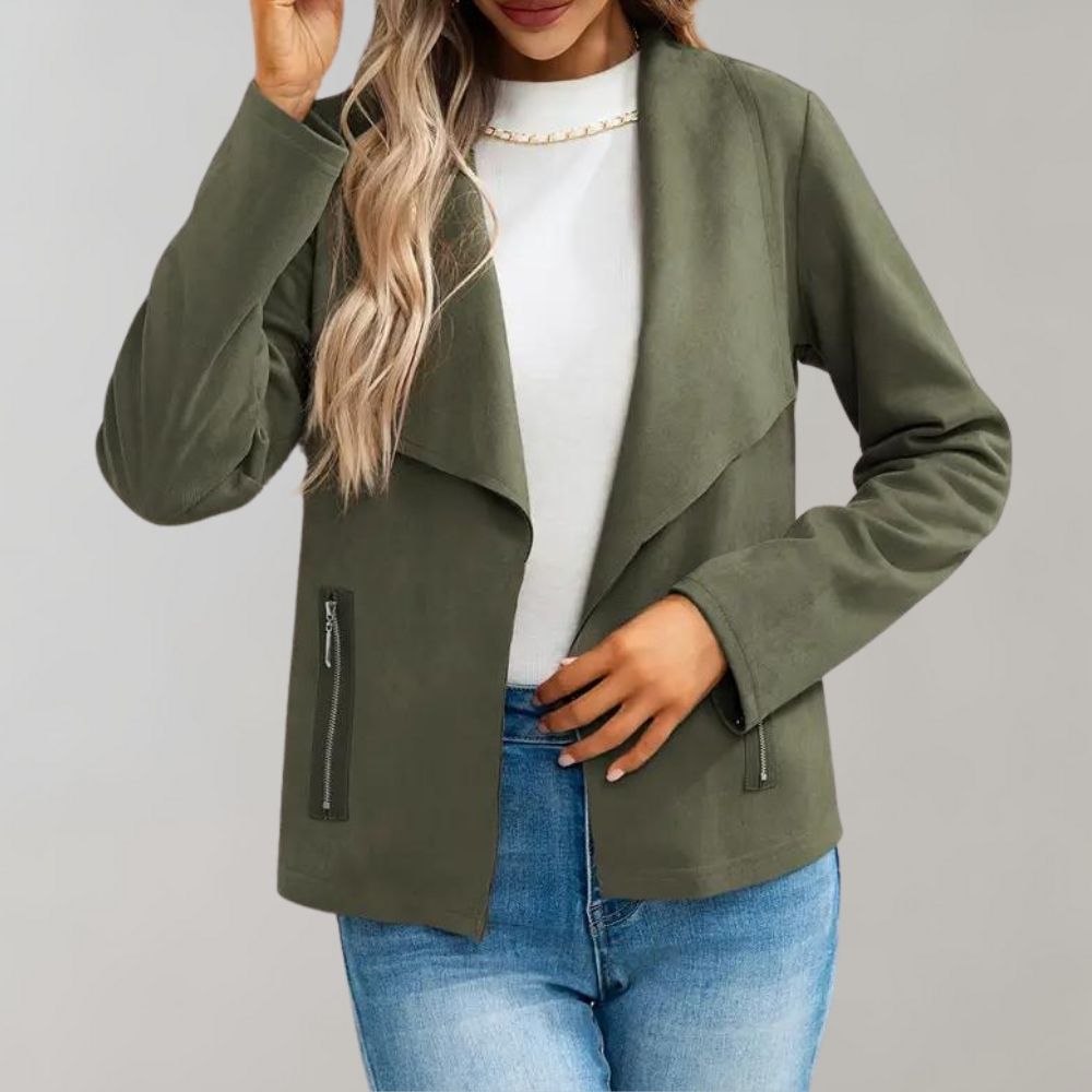 Maiuc - Stylish Suede Women's Jacket for Summer