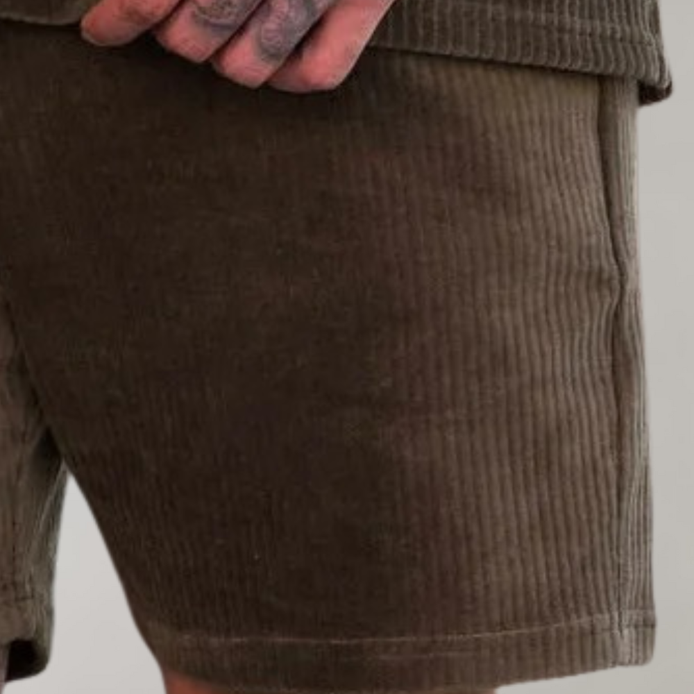Stijn - Casual corduroy men's shorts for summer