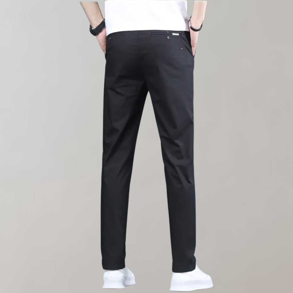 Villum - Stretch Waist Chino Trousers for Summer