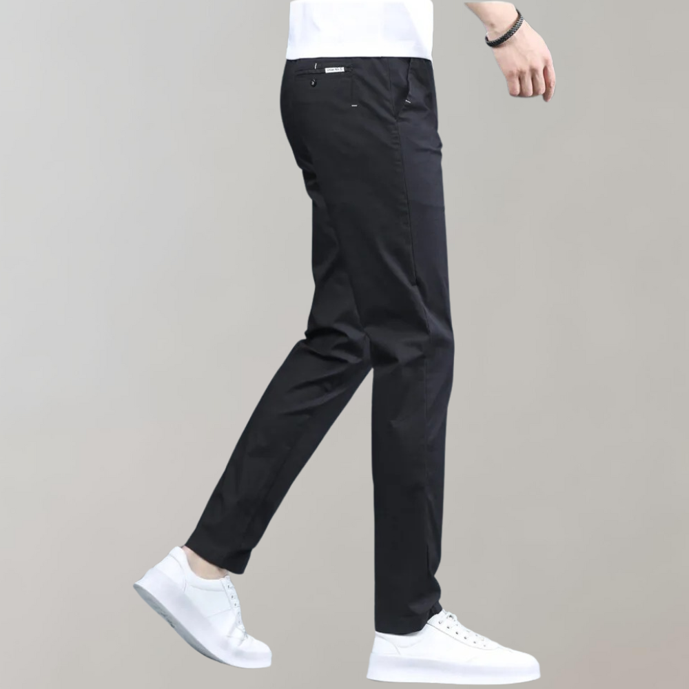 Villum - Stretch Waist Chino Trousers for Summer