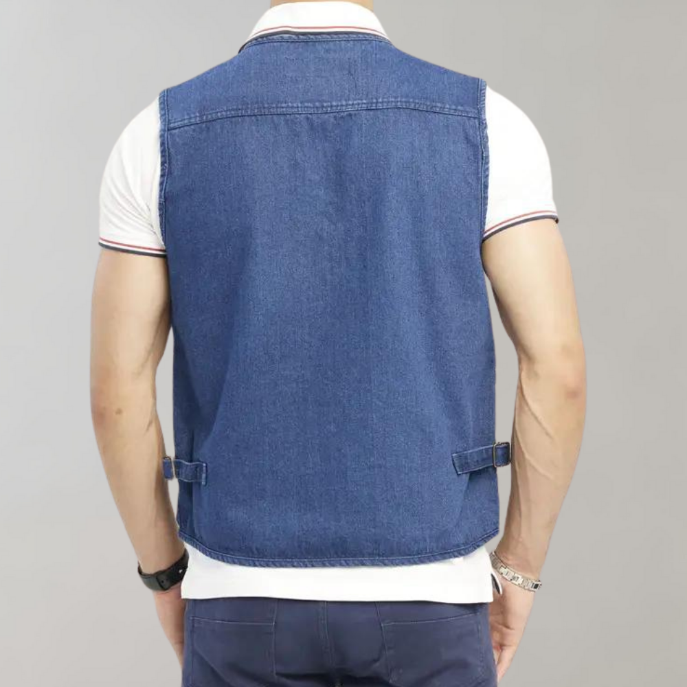Svend - Men's Gilet with Zipped Pockets for Summer