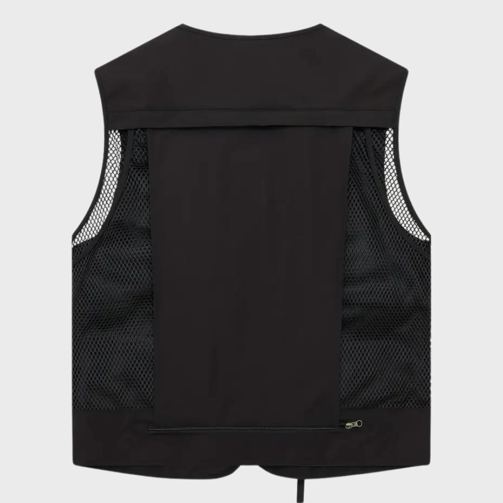 Troels - Breathable cargo men's vest with multiple pockets for summer