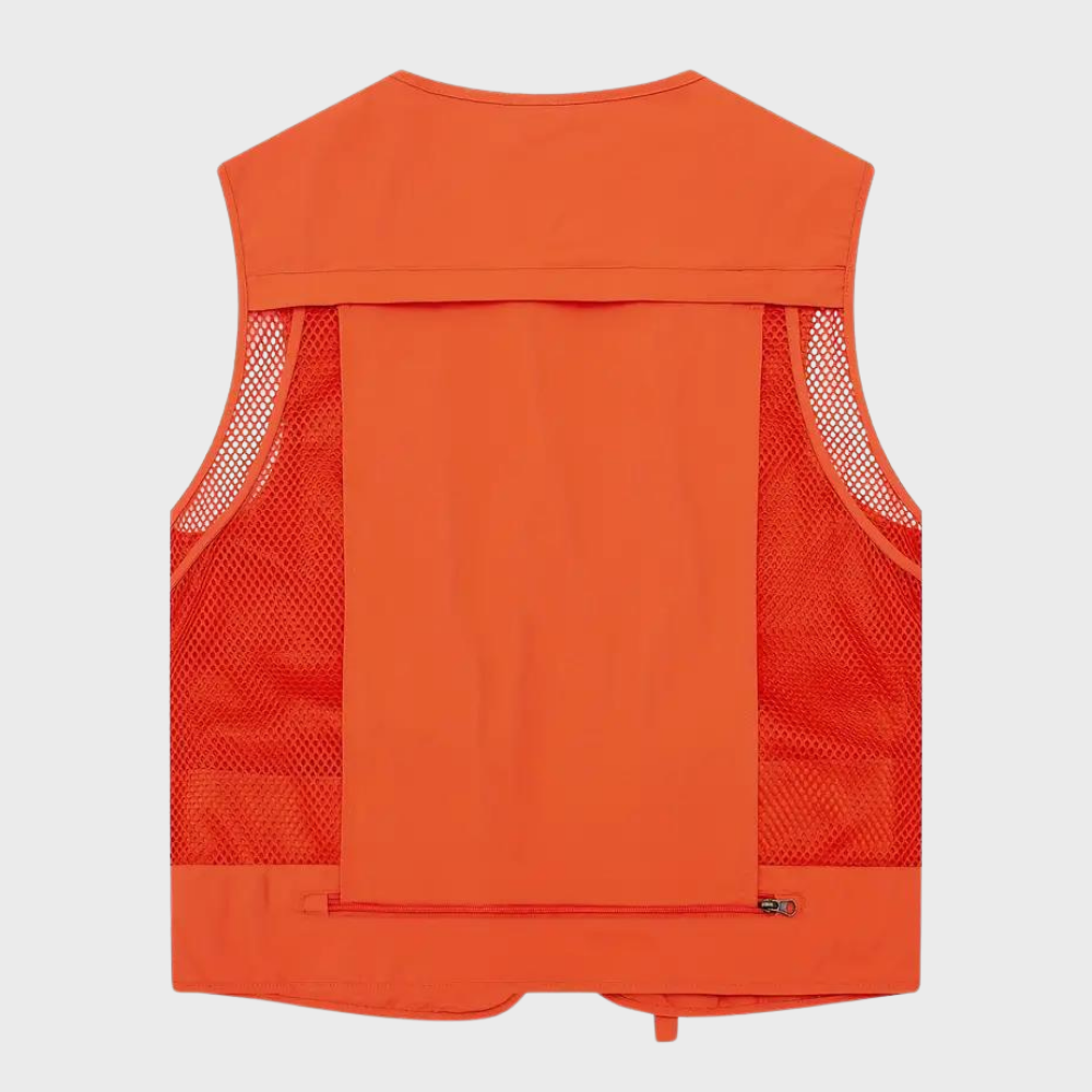 Troels - Breathable cargo men's vest with multiple pockets for summer