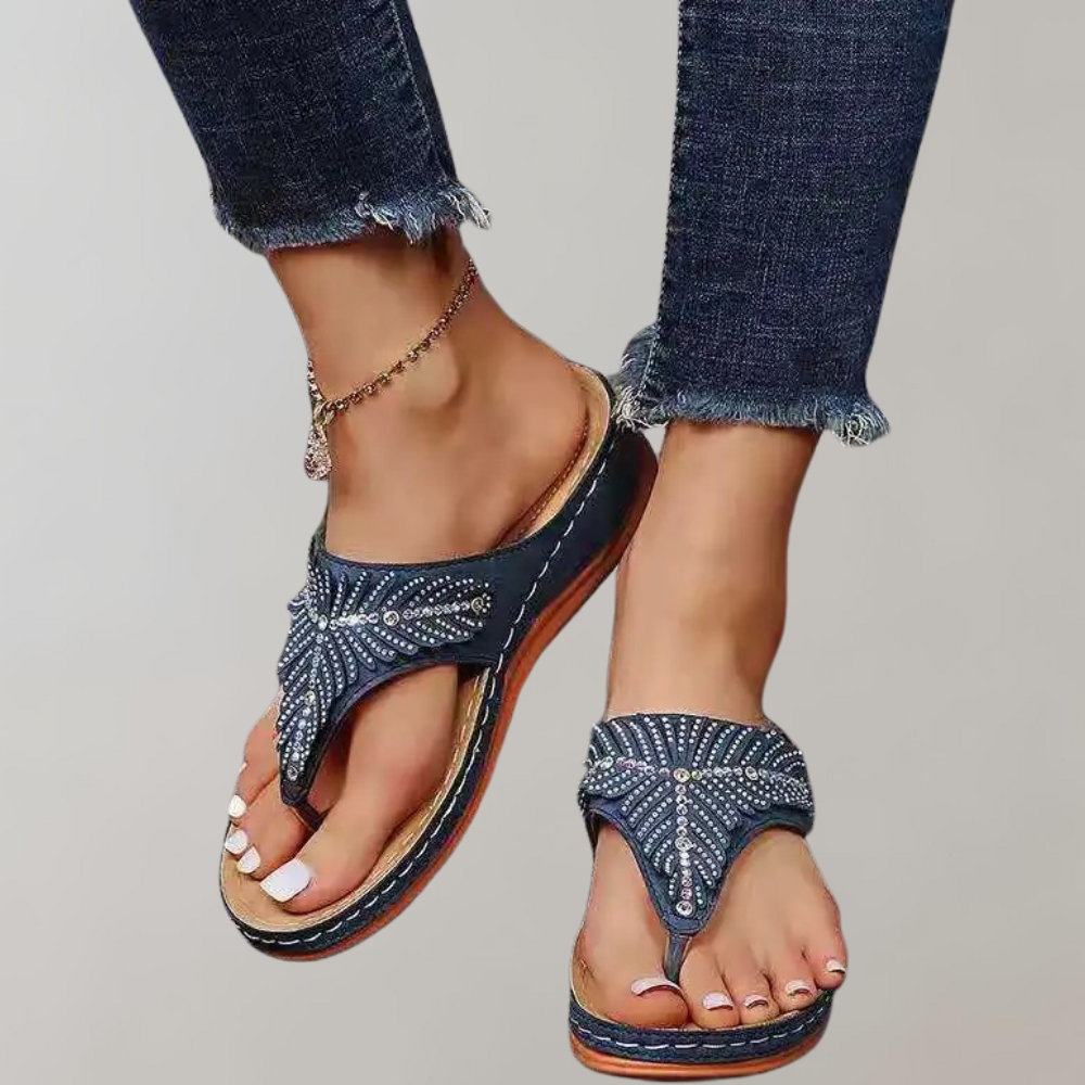 Chestnut - Comfortable and stylish summer ladies' slippers