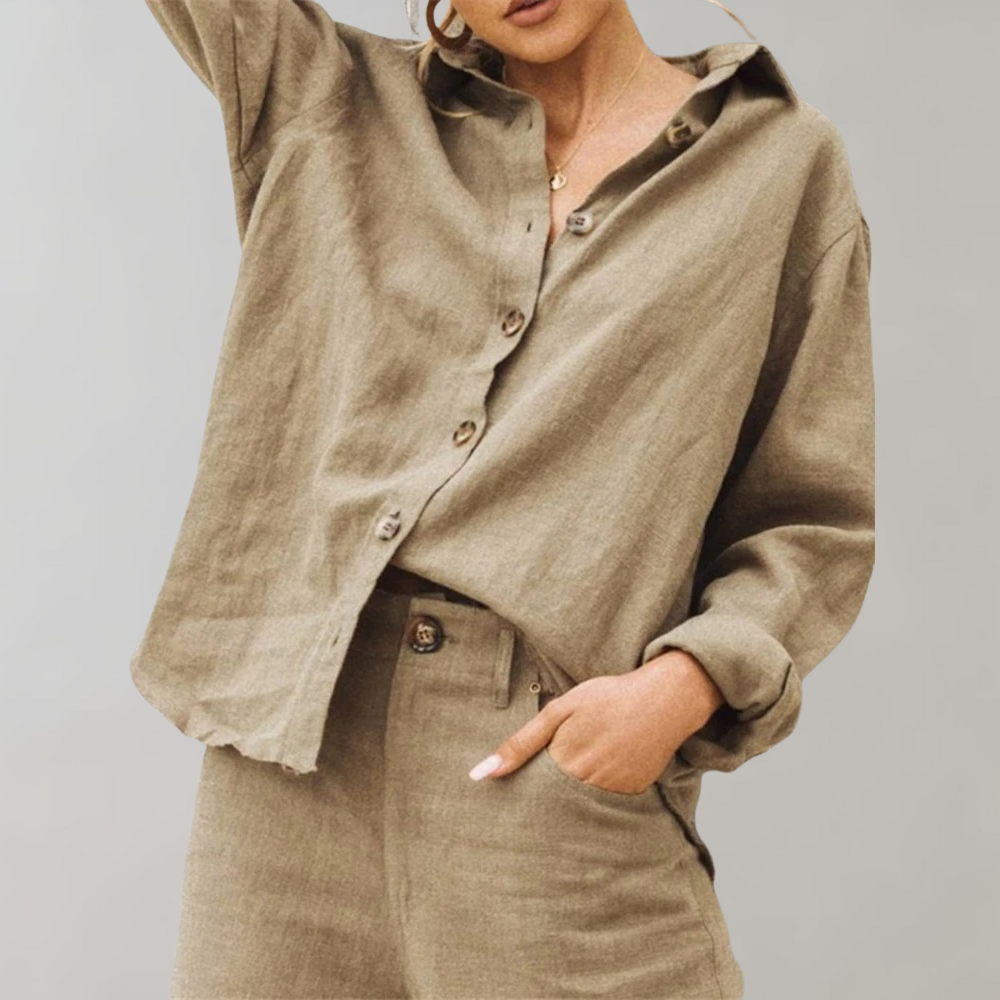 Celine - Lightweight Summer Casual Women's Blouse