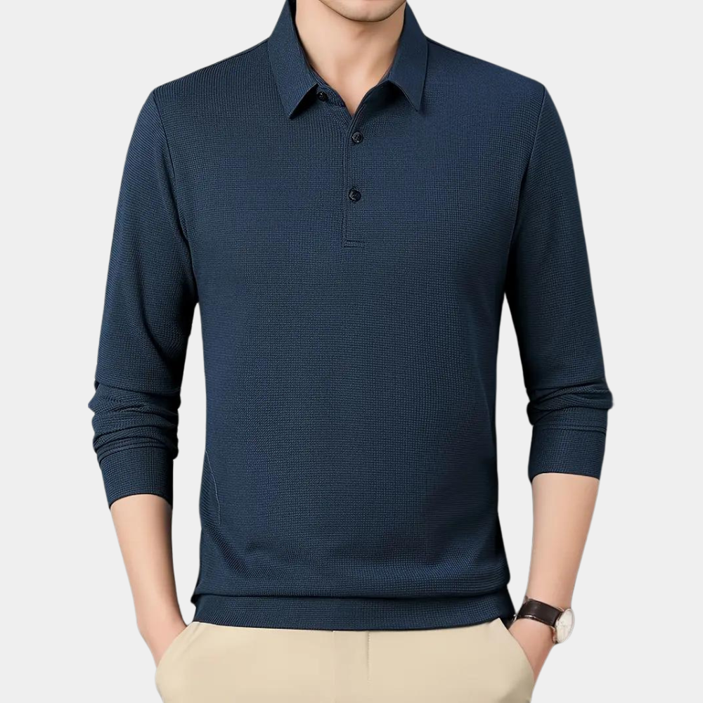 Terje - Casual men's long-sleeve shirt for summer
