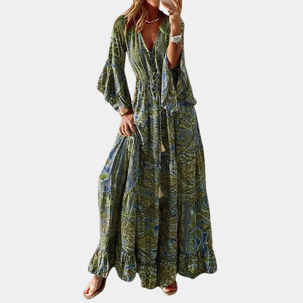 Agathe - Bohemian Long Summer Dress for Women