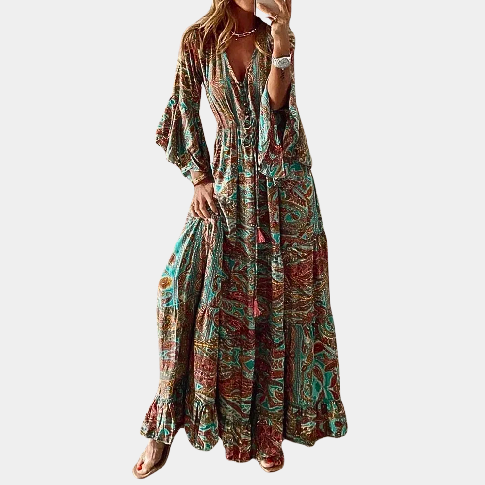 Agathe - Bohemian Long Summer Dress for Women