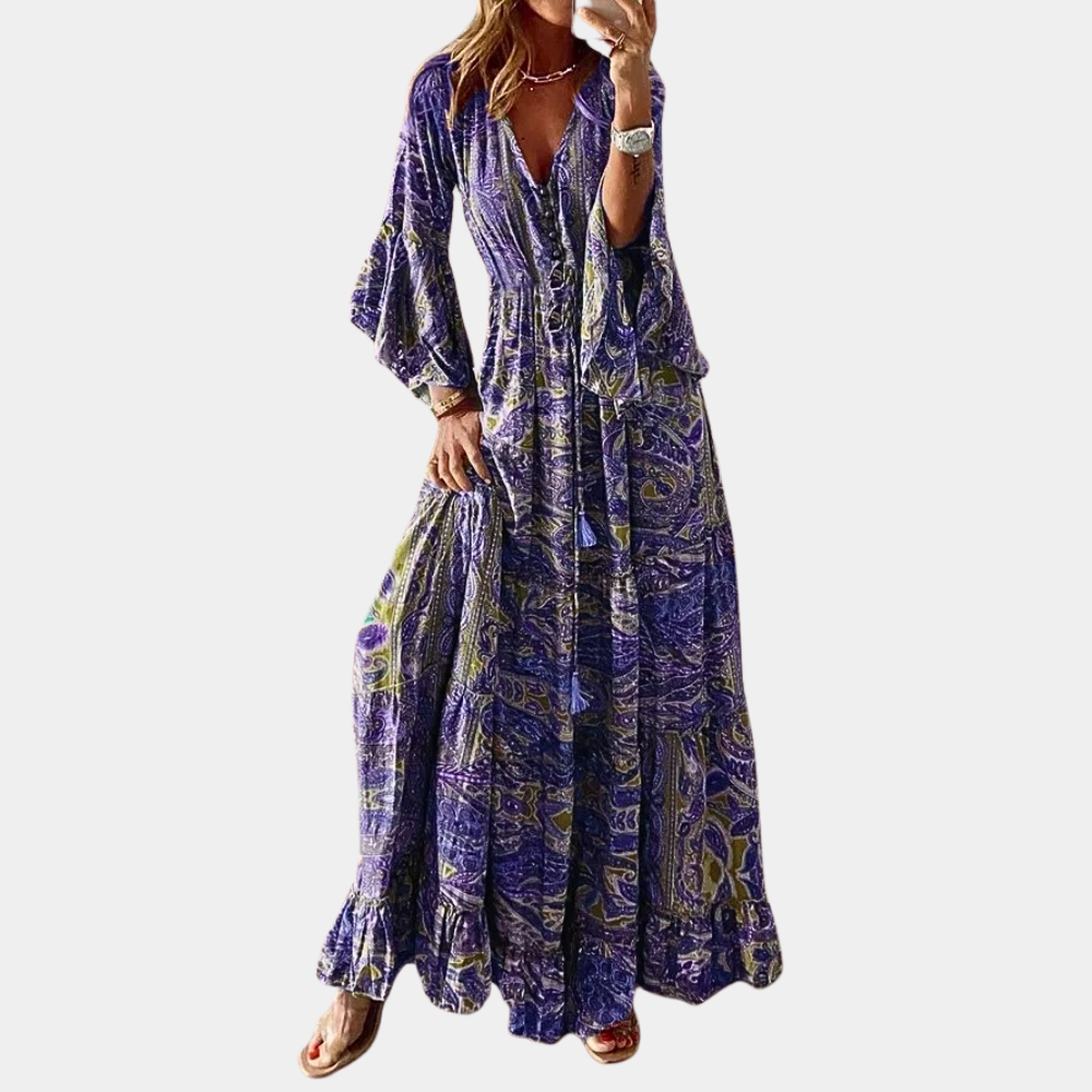Agathe - Bohemian Long Summer Dress for Women