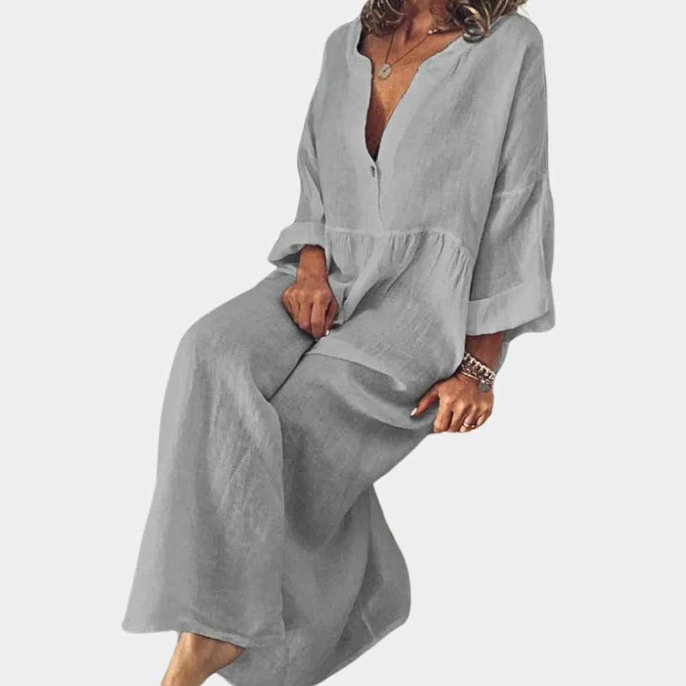 Bijou - Casual plain ladies' dress for summer