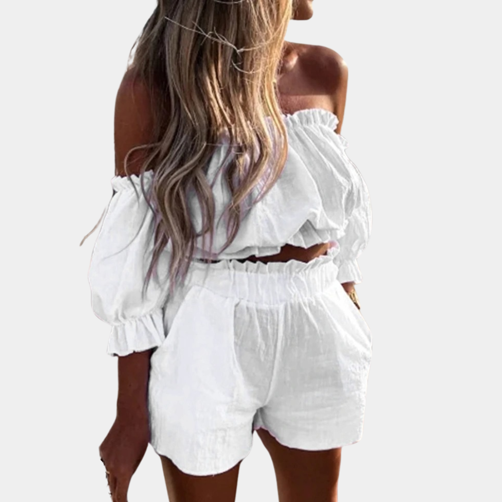 Blanche - Women's Shorts and Top Set for Summer Adventures