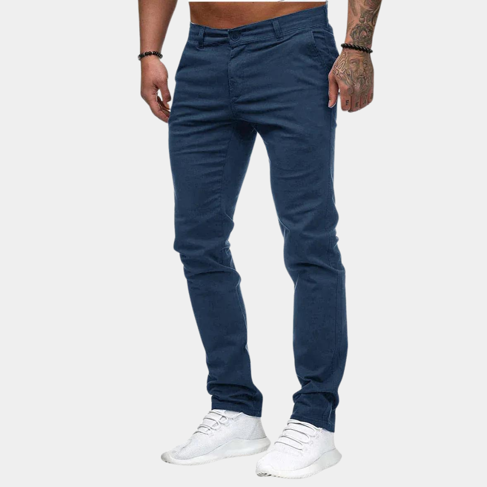 William - Casual men's trousers for summer
