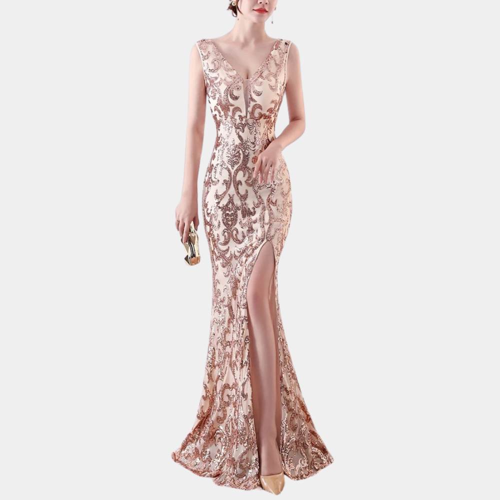 Vien - Luxurious Ladies' Dress with Lace for Summer