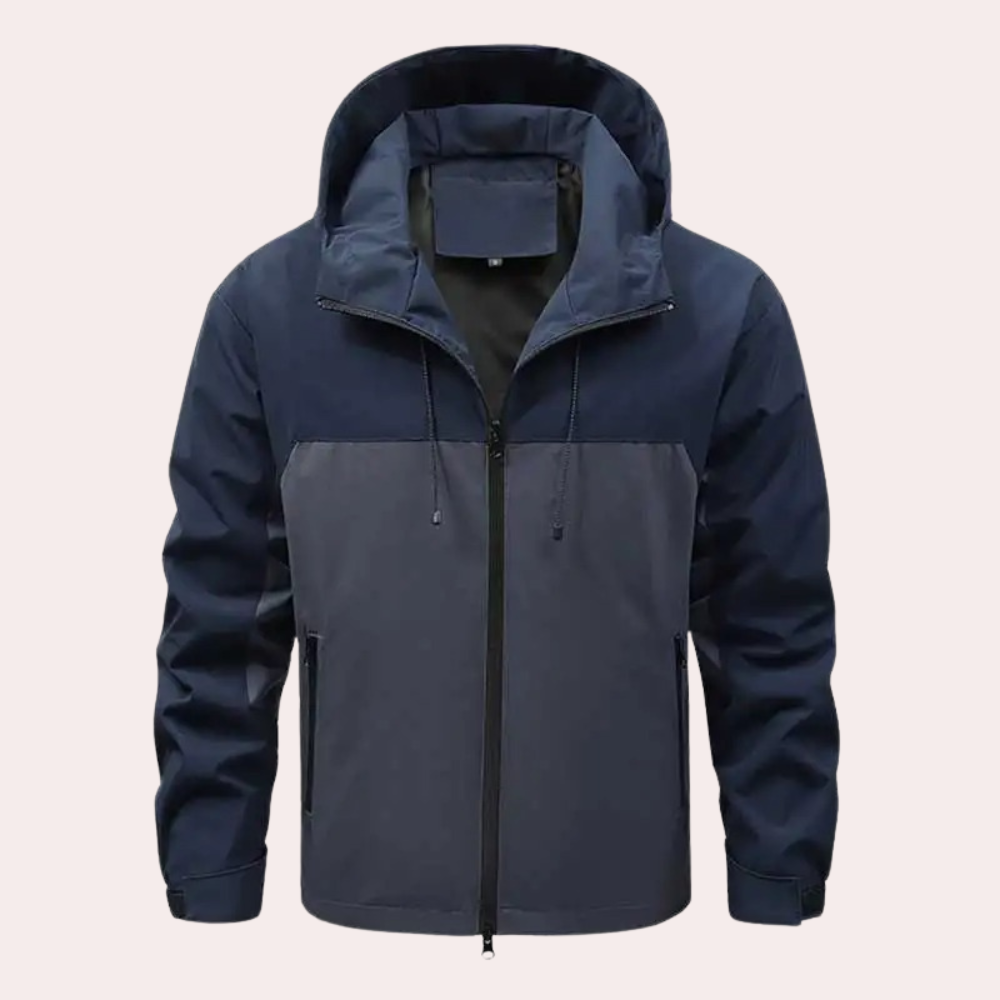 Zachary - Casual men's windbreaker with hood for summer