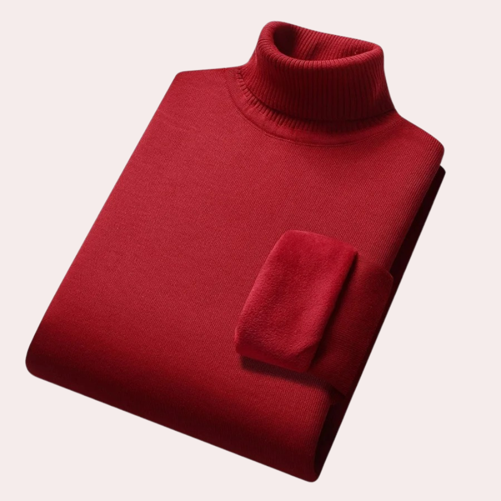 Beau - Casual roll-neck jumper for men