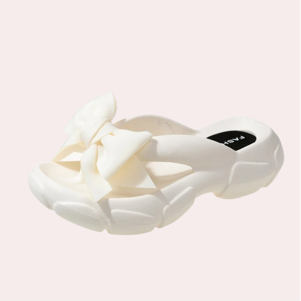 Abby - Elegant summer ladies' slippers with bow
