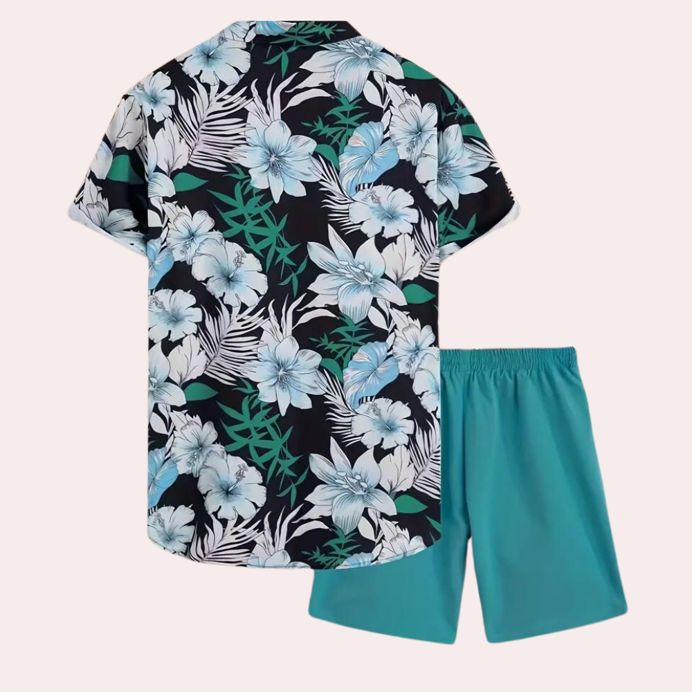 Travis - Floral Two-Piece Summer Outfit for Men - Perfect for Spring and Summer