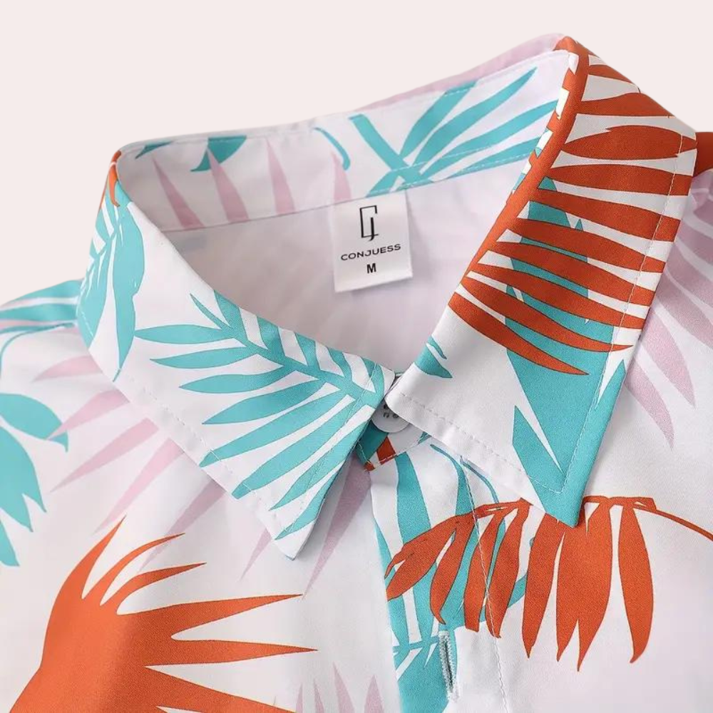 Claiborne - Men's Hawaiian Two-Piece Summer Outfit