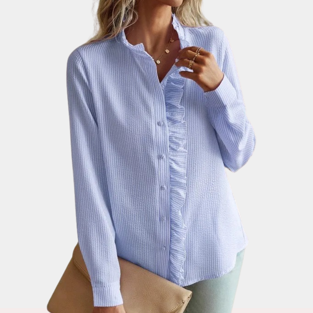 Alicia - Stylish Striped Spring and Summer Blouse