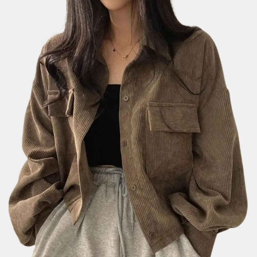Cleena - Corduroy Summer Jacket for Women - Perfect for Spring and Summer