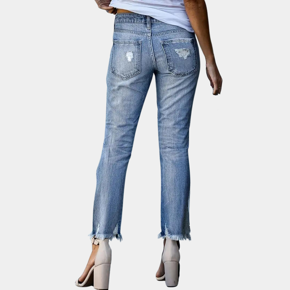 Aldina - Casual Ripped Women's Jeans for Summer