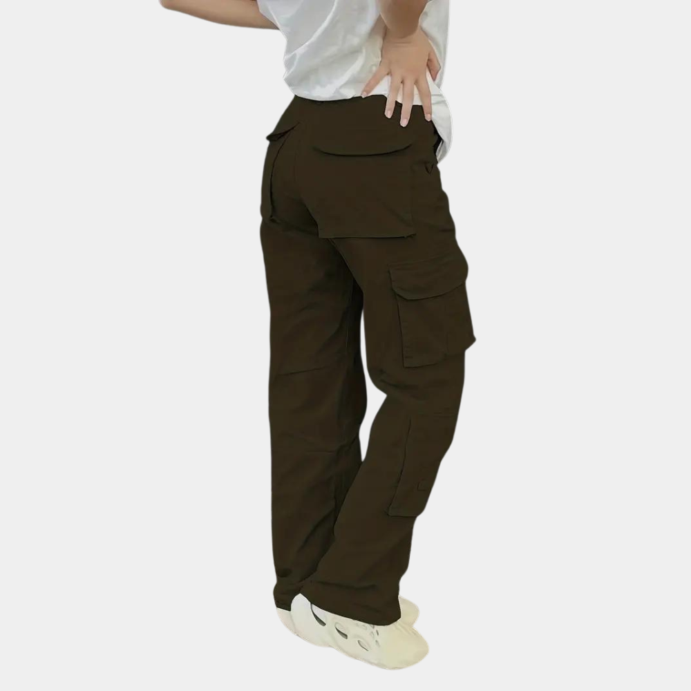 Cecilia - Lightweight cargo trousers for women with multiple pockets, ideal for summer