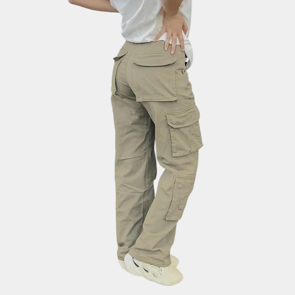 Cecilia - Lightweight cargo trousers for women with multiple pockets, ideal for summer